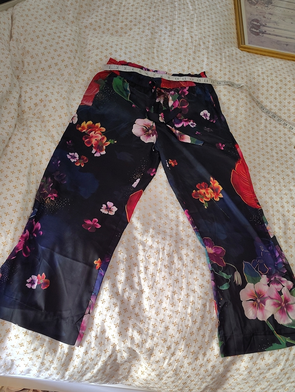 Soma Tropical Floral Pajama Pants/ Bottoms Size Small(-Med)